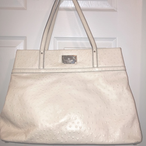 kate spade Handbags - Kate Spade Large Tote Bag Embossed Ostrich Leather